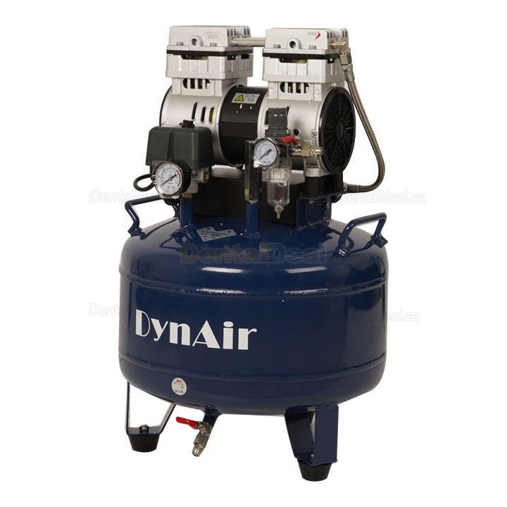 Dynamic DA5001 0.55KW/0.75HP Dental Oil Free Silent Air Compressor 22L Tank
